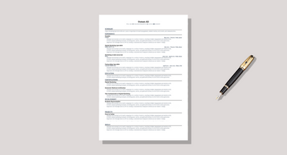 Free Fresh Graduate Resume Template